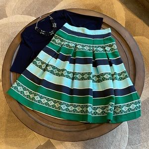 New York & Company Eva Mendes A-Line Skirt SZ 2 & Necklace